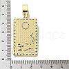 Brass Micro Pave Cubic Zirconia Pendants with Enamel KK-H458-04G-06-3