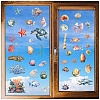 8 Sheets 8 Styles PVC Waterproof Wall Stickers DIY-WH0345-098-1