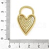 Brass Micro Pave Cubic Zirconia Pendants KK-M322-40G-3