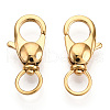 304 Stainless Steel Swivel Lobster Claw Clasps STAS-R065-10G-2