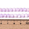 Electroplate Glass Beads Strands GLAA-N010-6mm-04-3