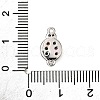 Brass Micro Pave Colorful Cubic Zirconia Links KK-D356-18P-3