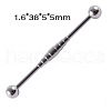 304 Stainless Steel Long Barbell Cartilage Earrings FS-WGA4435-07-2