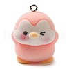 Flocking Resin Pendants RESI-D072-03E-1