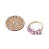 Natural Amethyst Finger Rings RJEW-TA00198-02-3