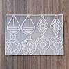 Teardrop/Rhombus/Flat Round DIY Silicone Pendant Molds SIMO-G002-06-3