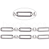 Tarnish Resistant 304 Stainless Steel Figaro Chains CHS-L022-04P-1