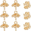 Beebeecraft 80Pcs Brass Peg Bails Pendants KK-BBC0003-48-1