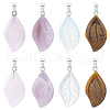 Unicraftale 8Pcs 4 Styles Natural & Synthetic Mixed Gemstone Pendants G-UN0001-10-1