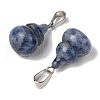 Natural Blue Spot Jasper Pendants G-B127-03P-03-3