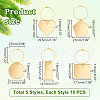 Acrylic Wine Glass Charms AJEW-GA00009-2