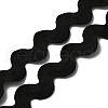 Polyester Wavy Fringe Trim Ribbon OCOR-WH0080-45D-1