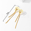 Elegant Hollow Butterfly Tassel Stainless Steel Stud Earrings YA6083-4