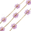 Flower Glass Beaded Chains CHS-P016-41G-02-1