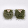 Faux Mink Fur Tassel Pendant Decorations FIND-S302-05G-2