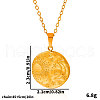 Stainless Steel Disc with Moon and Sun Pendant Necklaces for Women SN6832-2-3