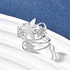 304 Stainless Steel Adjustable Cuff Rings RJEW-Z090-01P-1