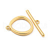 Brass Toggle Clasps KK-A223-04G-5