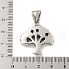 Vintage 316 Surgical Stainless Steel Pendants STAS-E212-42AS-3