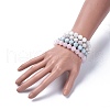 Natural Gemstone Beads Stretch Bracelets BJEW-JB04170-4