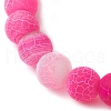 Natural Weathered Agate Beads Stretch Bracelets for Women BJEW-JB11412-5