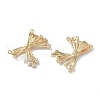 Brass Micro Pave Clear Cubic Zirconia Pendants KK-H482-06G-2