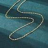 Brass Oval Link Chains Necklace for Women NJEW-P265-19G-1