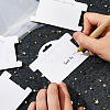 100Pcs Paper Bracelet Display Cards CDIS-WH0027-11B-01-3