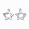 Alloy Rhinestone Pendants PALLOY-P287-09-2