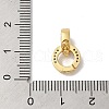 Rack Plating Brass Micro Pave Clear Cubic Zirconia Twister Clasps KK-A222-05B-G-3
