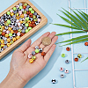 DICOSMETIC 160Pcs 8 Colors Opaque Acrylic Beads MACR-DC0001-13-3