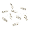 Tibetan Style Alloy Glue-on Flat Pad Bails PALLOY-TA0001-27-2
