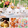 House Shape Paper Jewelry Storage Gift Box CON-WH0088-68-6
