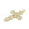 Real 18K Gold Plated Brass Micro Pave Cubic Zirconia Pendants KK-A209-35G-3