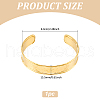 304 Stainless Steel Wide Cuff Bangles BJEW-WH0025-04-3