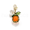 3Pcs Handmade Lampwork Fruits Pendant Decorations HJEW-TA00347-4