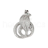 Brass Micro Pave Cubic Zirconia Pendants KK-R230-04P-1