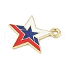 Independence Day Alloy Enamel Pandants FIND-M083-05O-G-2