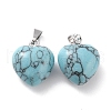 Synthetic Turquoise Pendants G-I311-A33-2