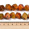 Dyed Natural Agate Beads Strands G-U029-D01-5