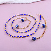 Alloy with Plastic Round Beaded Waist Beads FS-WG5D547-02-3