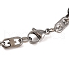 201 Stainless Steel Mariner Link Chain Bracelets BJEW-B078-65EBP-3