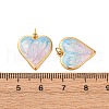 304 Stainless Steel Enamel Pendants STAS-U061-41G-03-3
