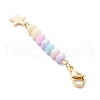 3Pcs 304 Stainless Steel with Dyed Natural Freshwater Shell Bead Pendant Decoration HJEW-JM03187-01-5