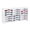18 Grids PVC Plastic Inkpad Storage Box ODIS-WH0043-118B-1