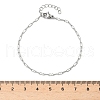 304 Stainless Steel Paperpclip Chains Bracelets for Women BJEW-U043-01P-5