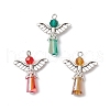 3Pcs Glass Pendants PALLOY-JF03664-04-1