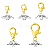 50Pcs 5 Styles Zinc Alloy Lobster Claw Clasps FIND-YW0003-96G-3