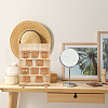 5-Tier Rectangle Wooden Earring Display Card Stands EDIS-WH0032-19-6