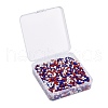 300G 6500pcs 3 Colors Independence Day Glass Seed Beads SEED-LS0001-01-8